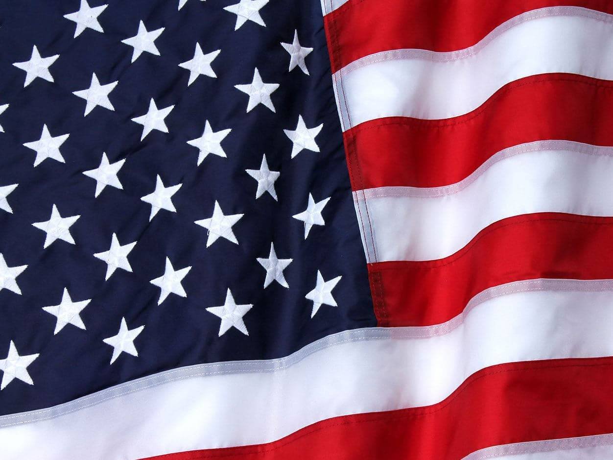 Subtle US flag imagery for US business services
